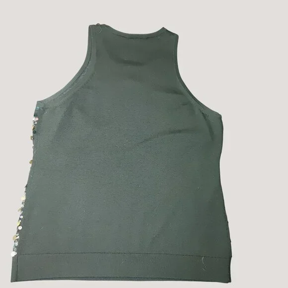 Trina Turk Womens Sequin-Embellished Merino Wool Knit Tank Top Large - Picture 12 of 12